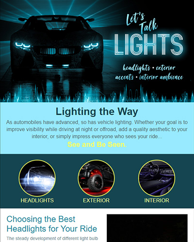 Lighting (Car, Marine, Powersports)
